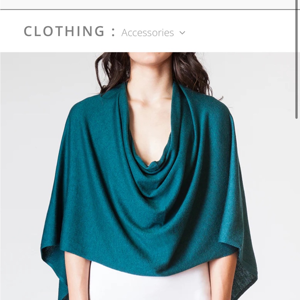 Kerisma deep teal poncho